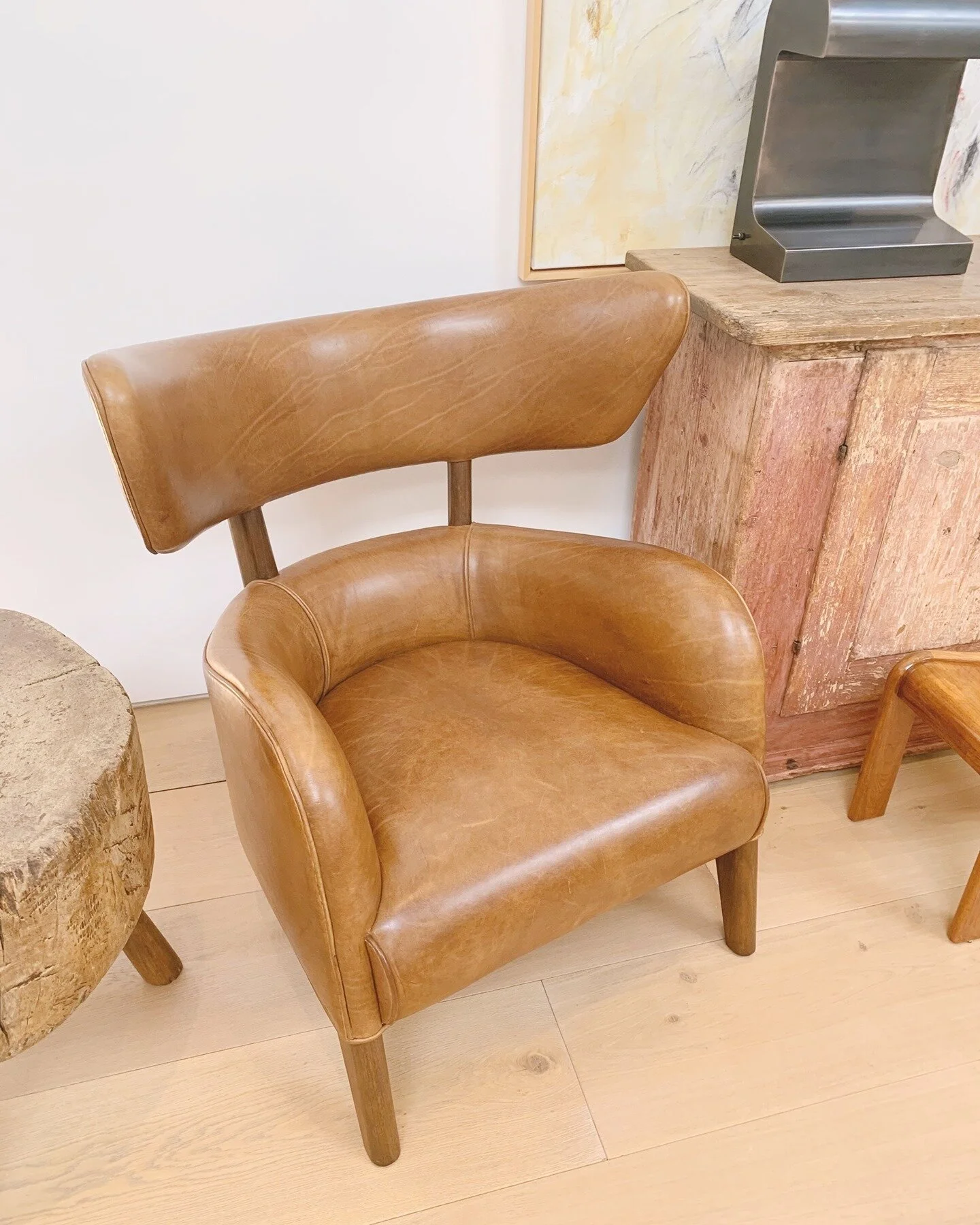 Perfect leather chair for a cozy study or library