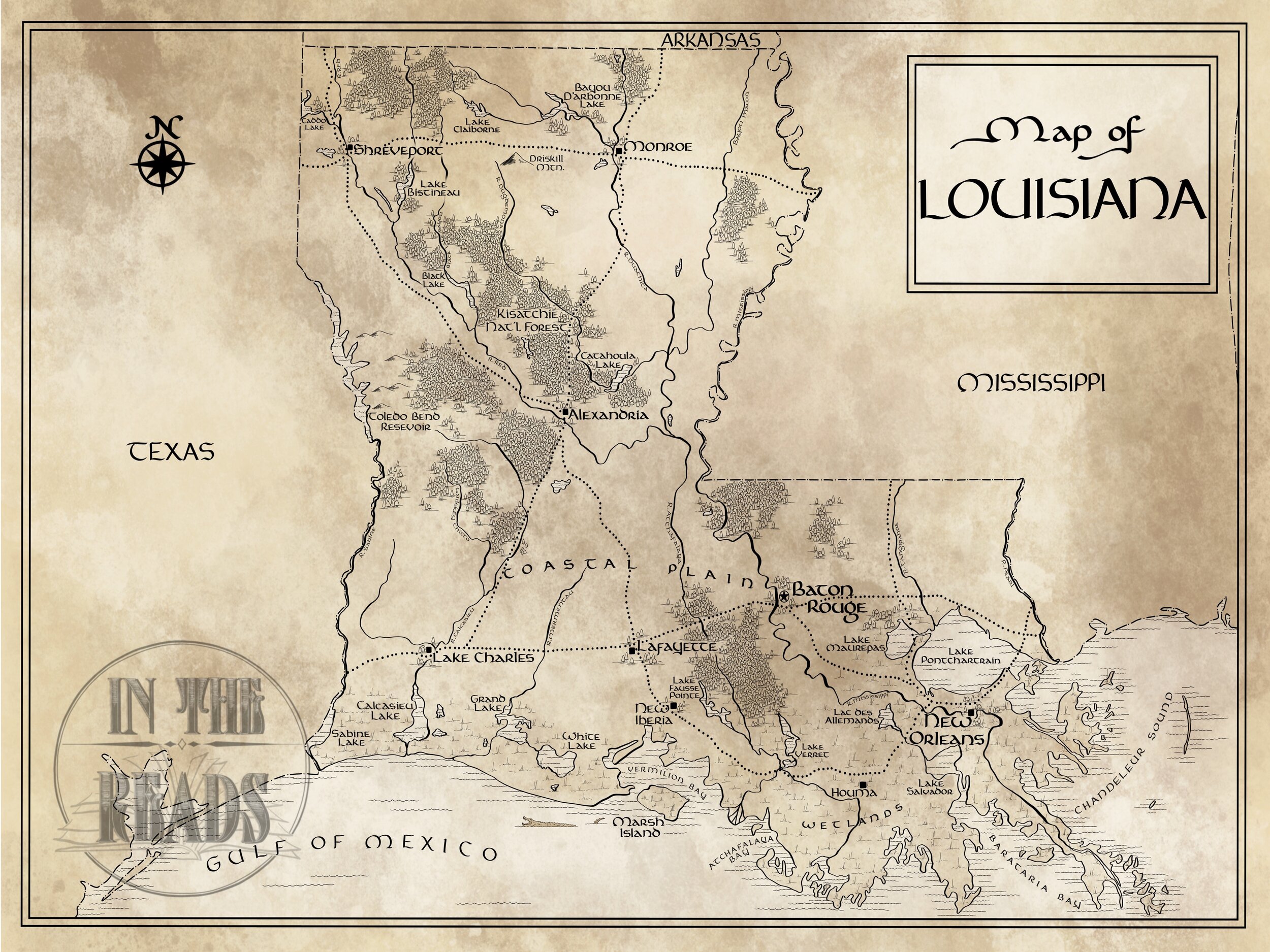 louisiana map