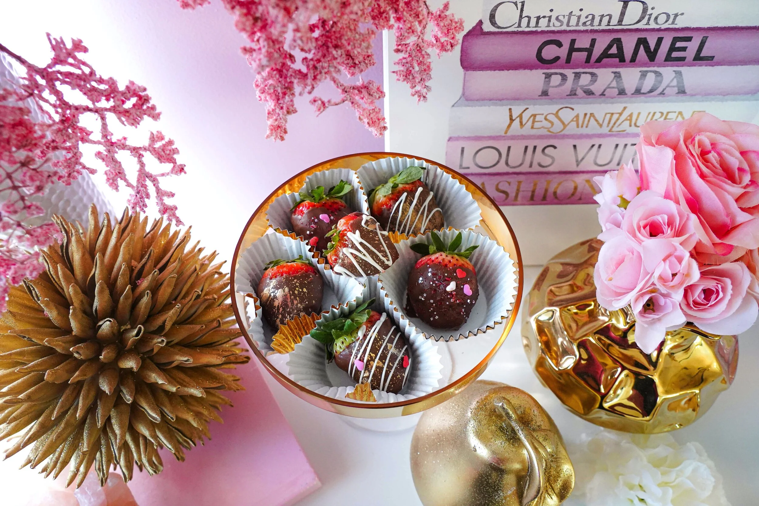 Infused Chocolate Covered Strawberries