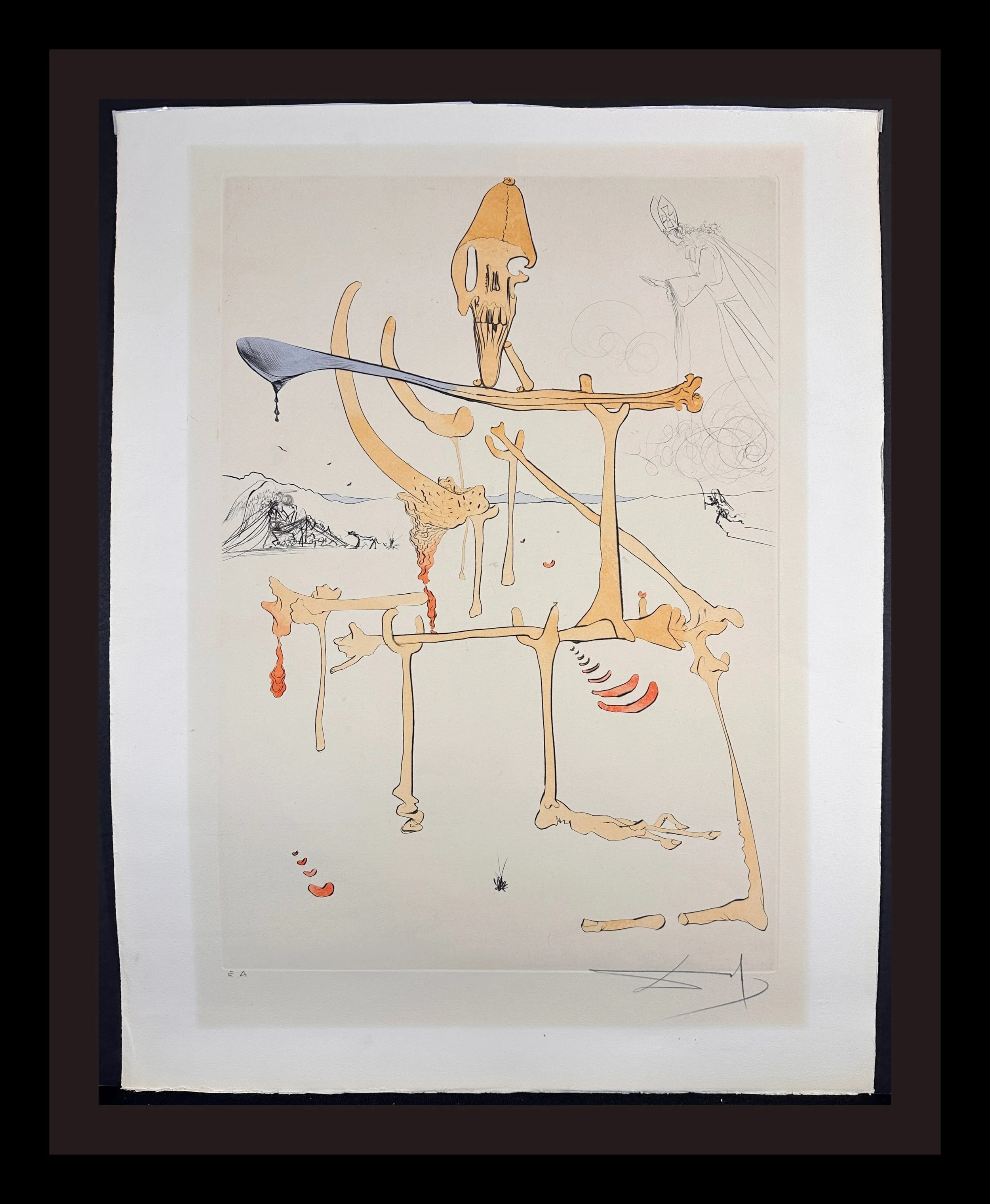 Visions de Quevedo Paysage avec Squelette (Landscape with Skeleton)