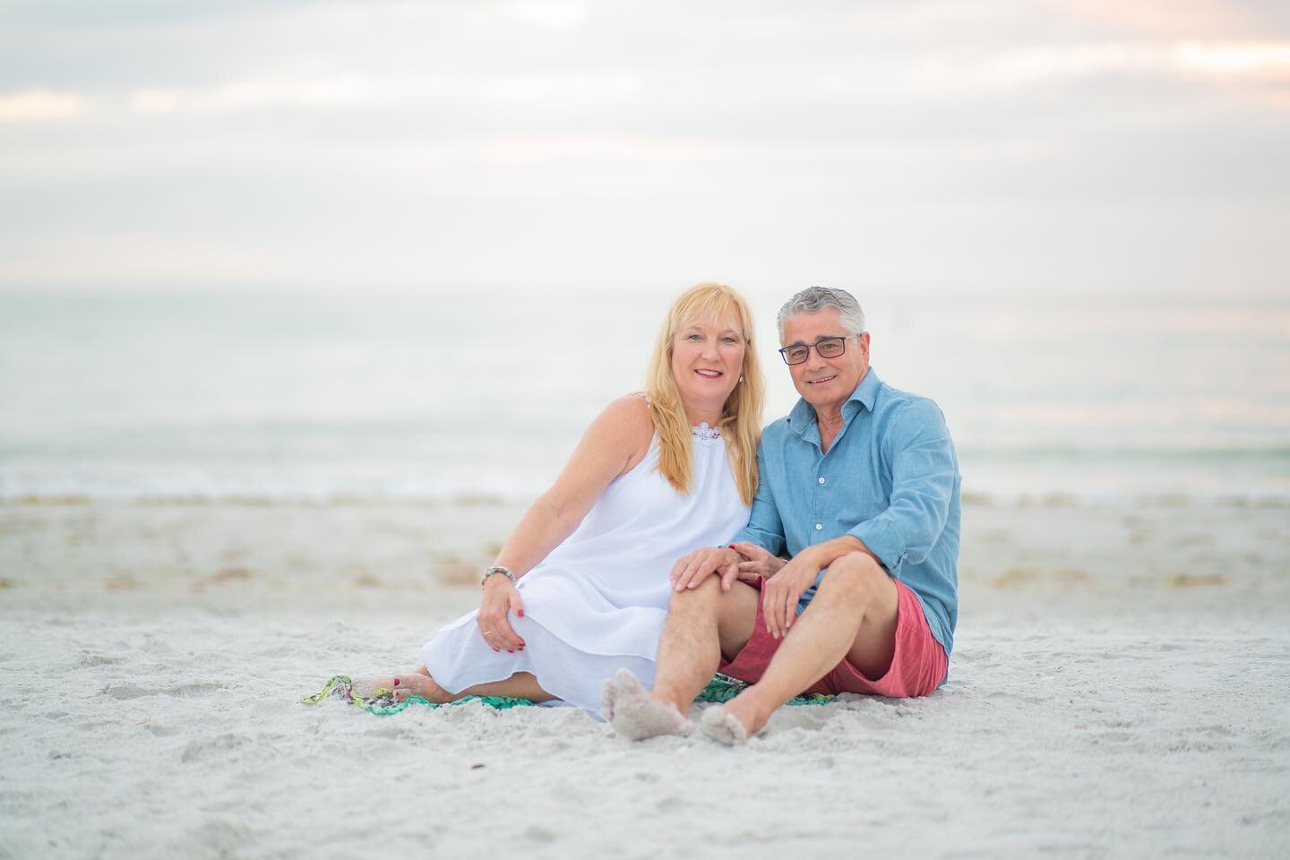 A sunset photo session is a great way celebrate 30 years of marriage!