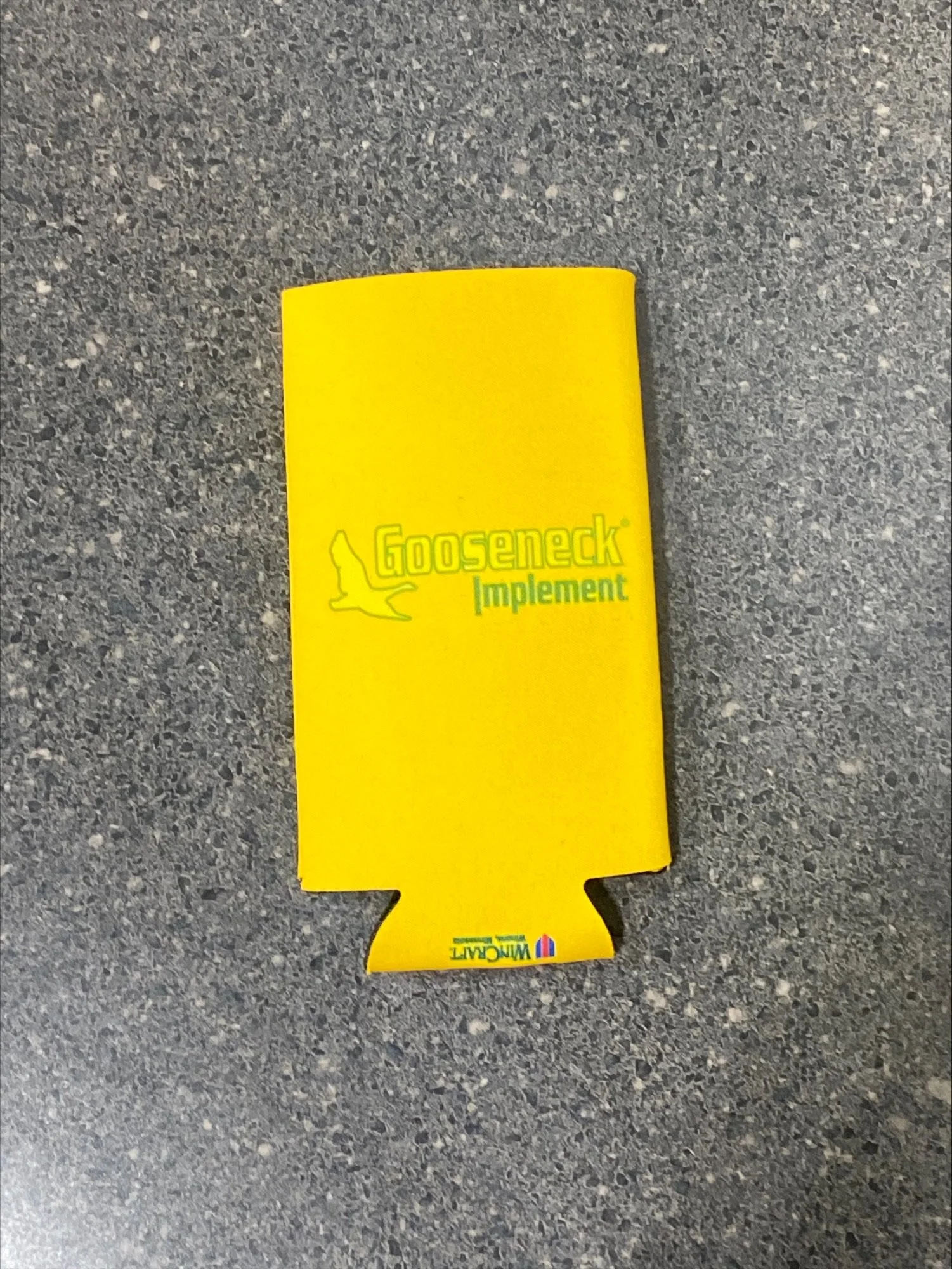 Gooseneck 12 oz Yellow Slim Can Koozies