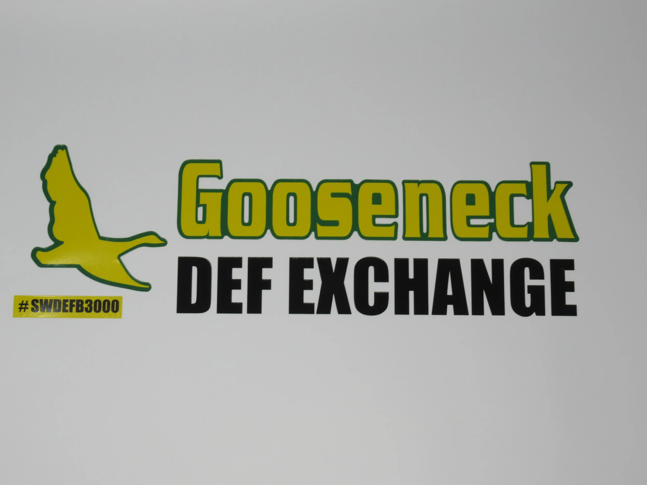 Gooseneck DEF Stickers