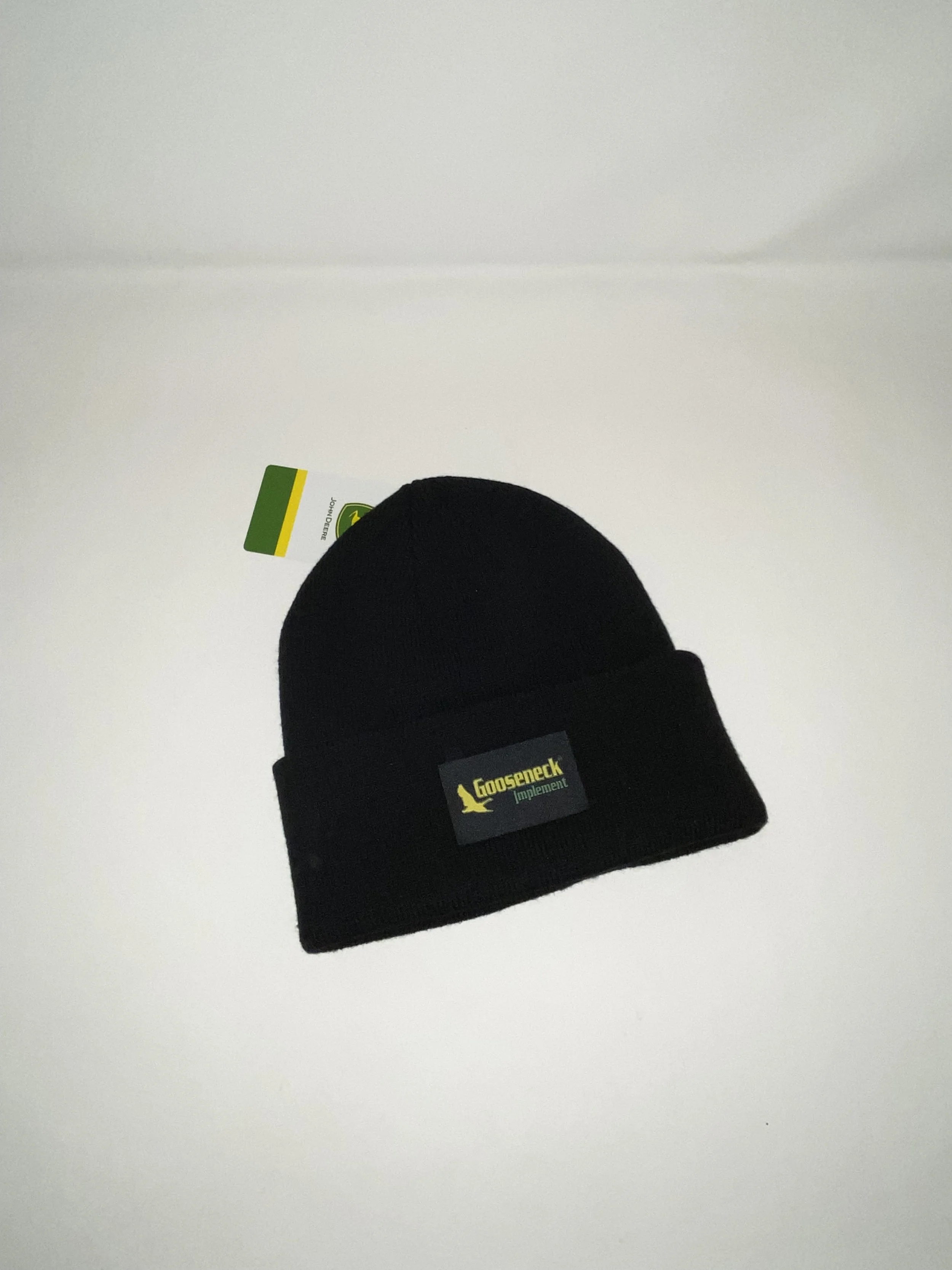 John Deere Beanie with Woven Gooseneck Label