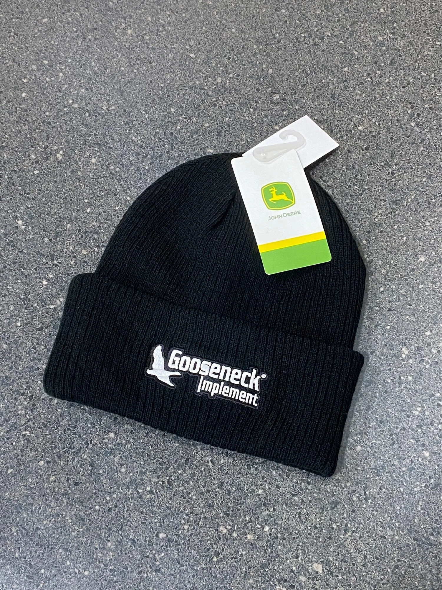Black John Deere/Gooseneck Beanie