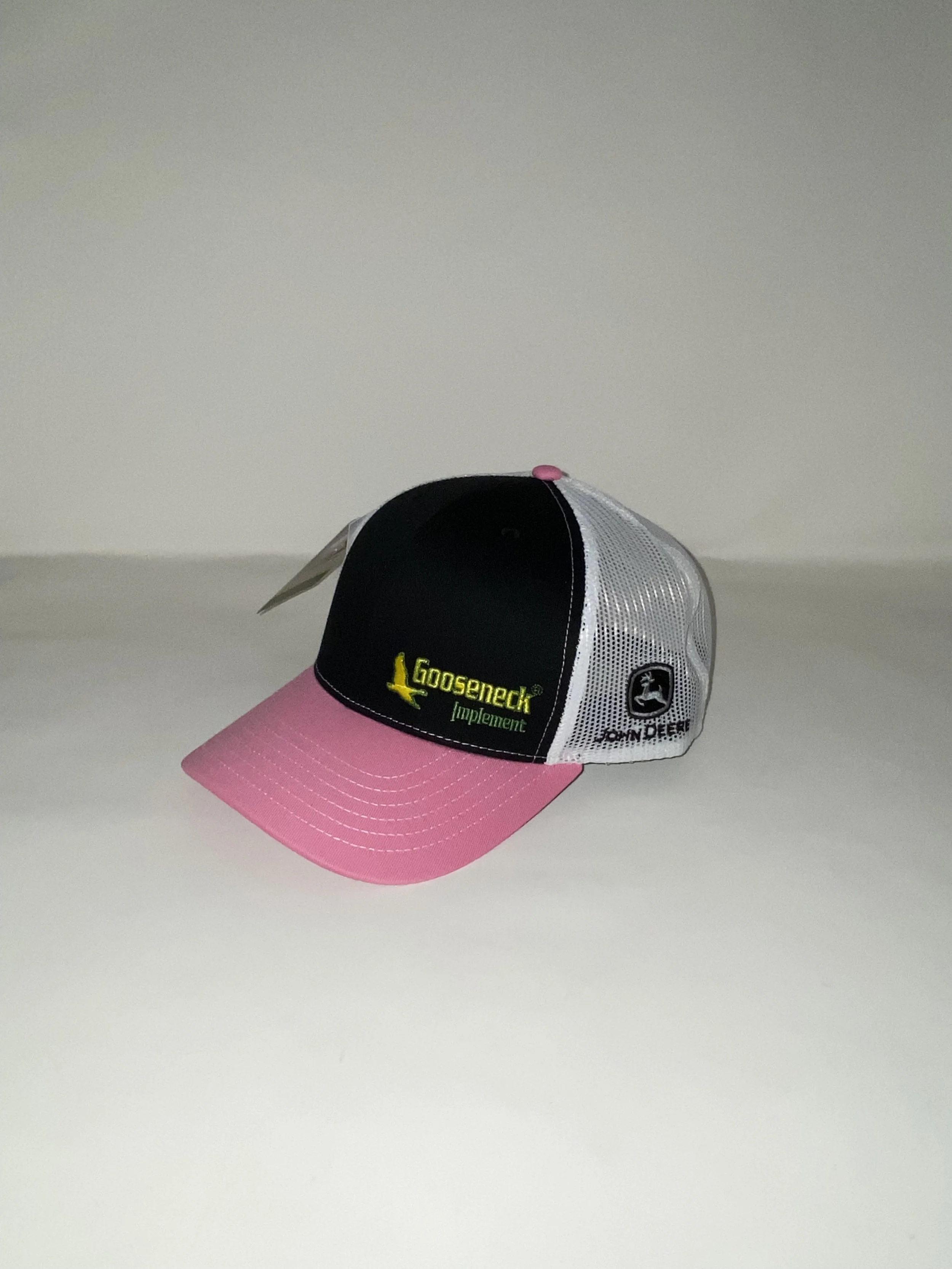 Gooseneck Black and Pink with White Mesh Back Cap