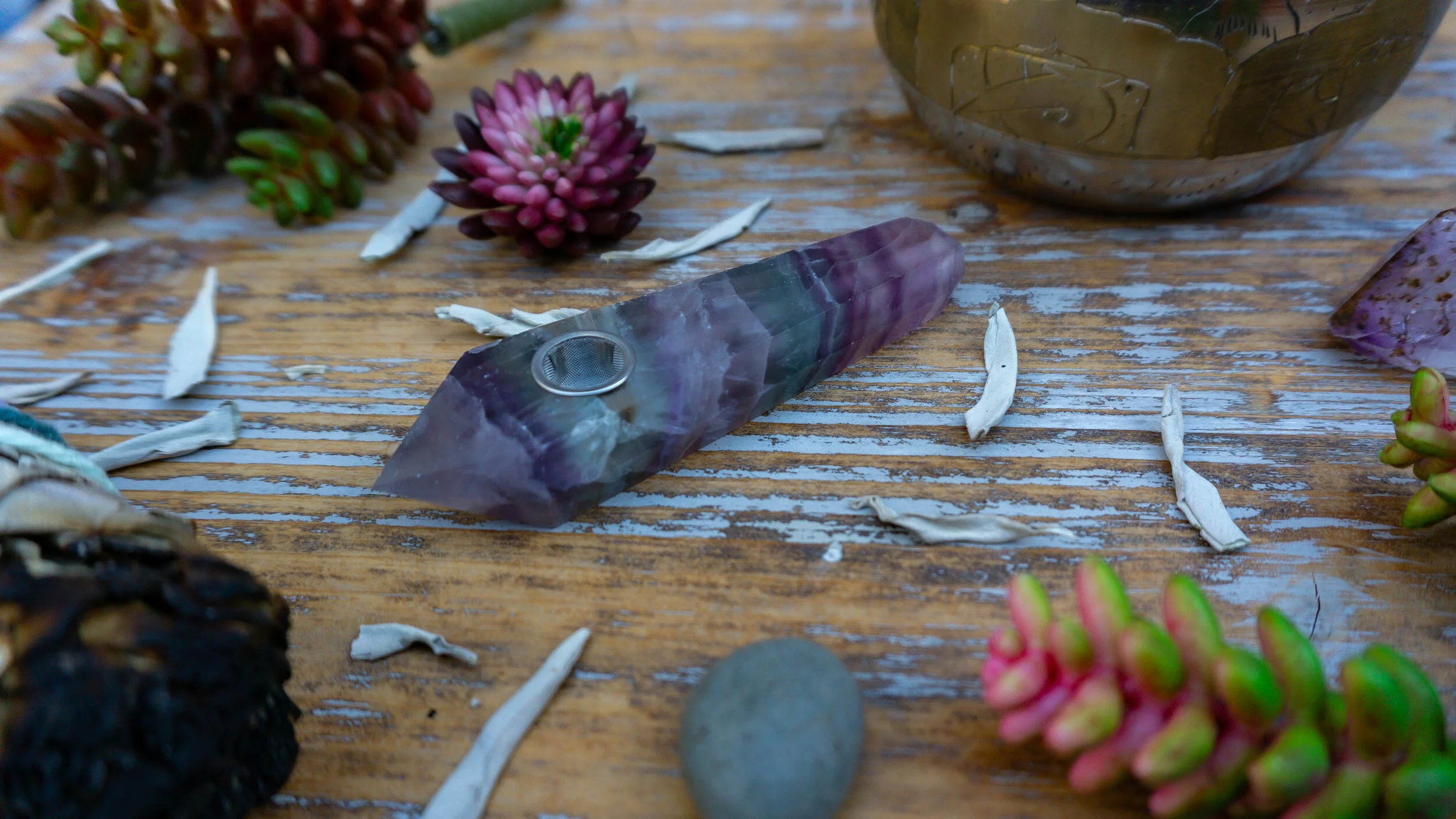 Fluorite Crystal Pipe