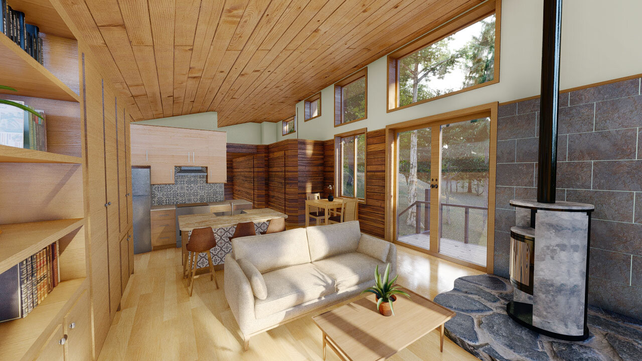 Vermont Cabin in Collaboration with Helicon Works Architects