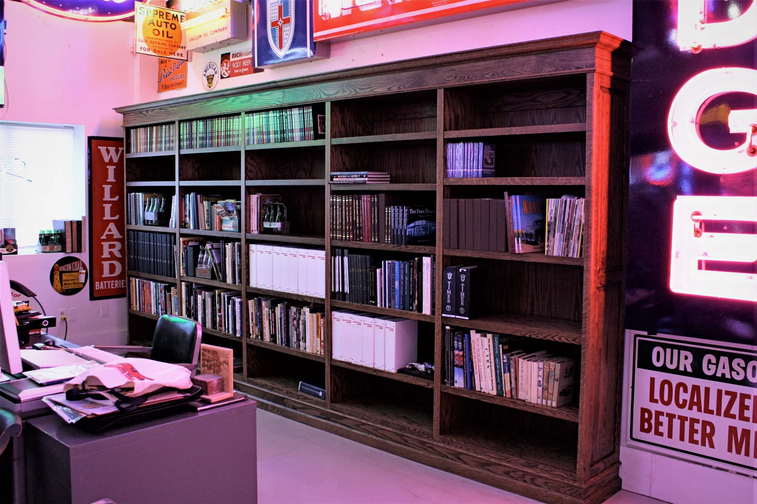 car abrn book case.JPG