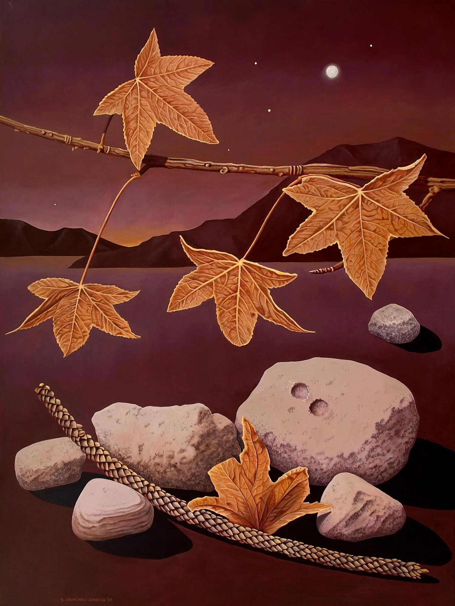 Falling Stars, 72 x 54 inches
