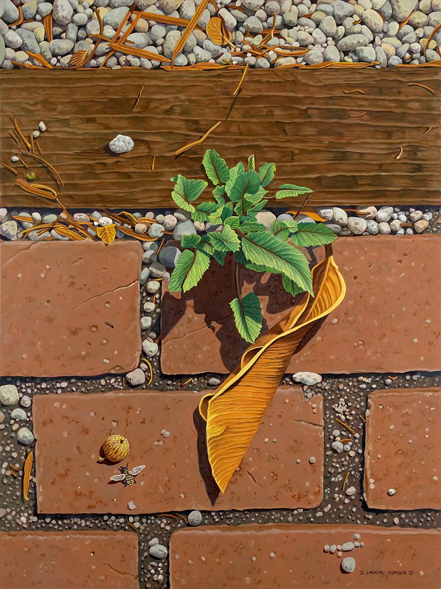 Lost Bee, 48 x 36 inches