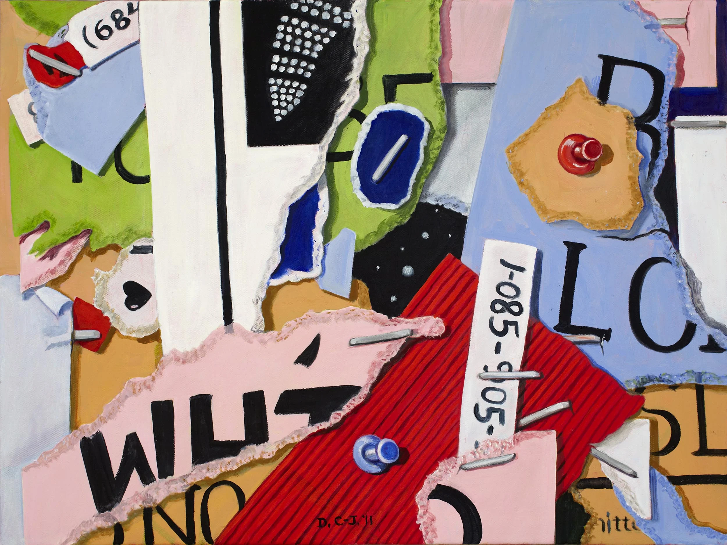 Red Tape, 18 x 24 inches
