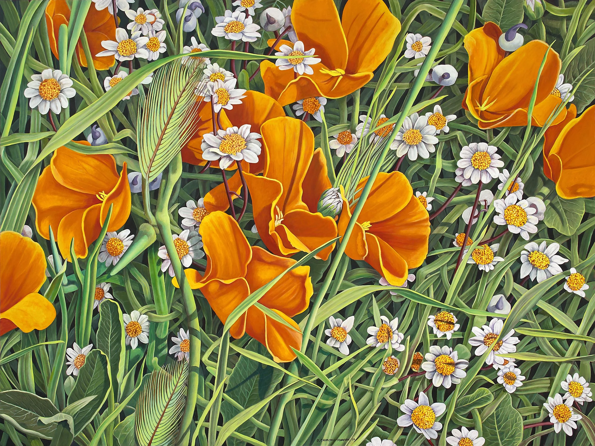 Roadside in March, 54 x 72 inches