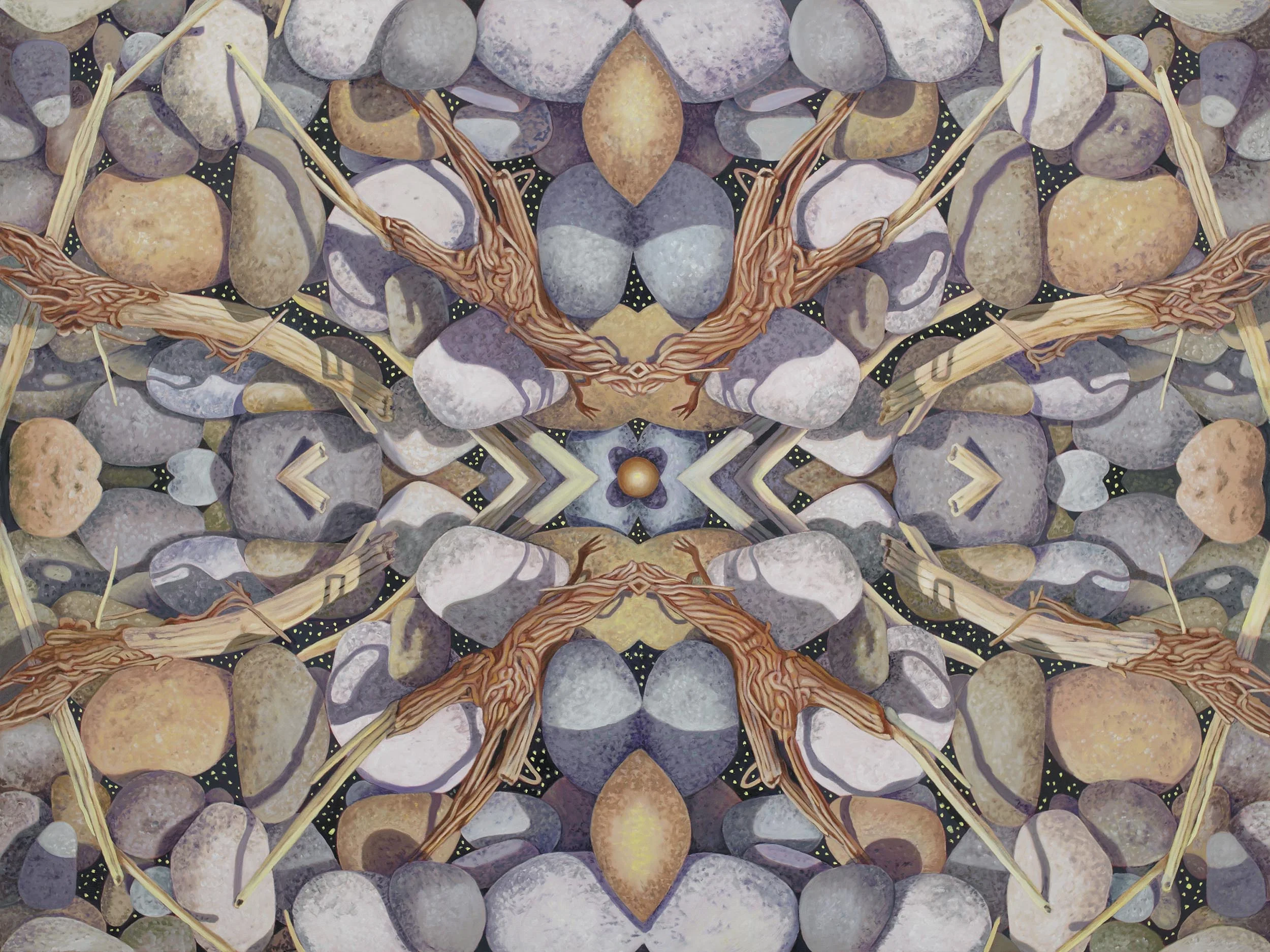 Tidal Geometry, 36 x 48 inches