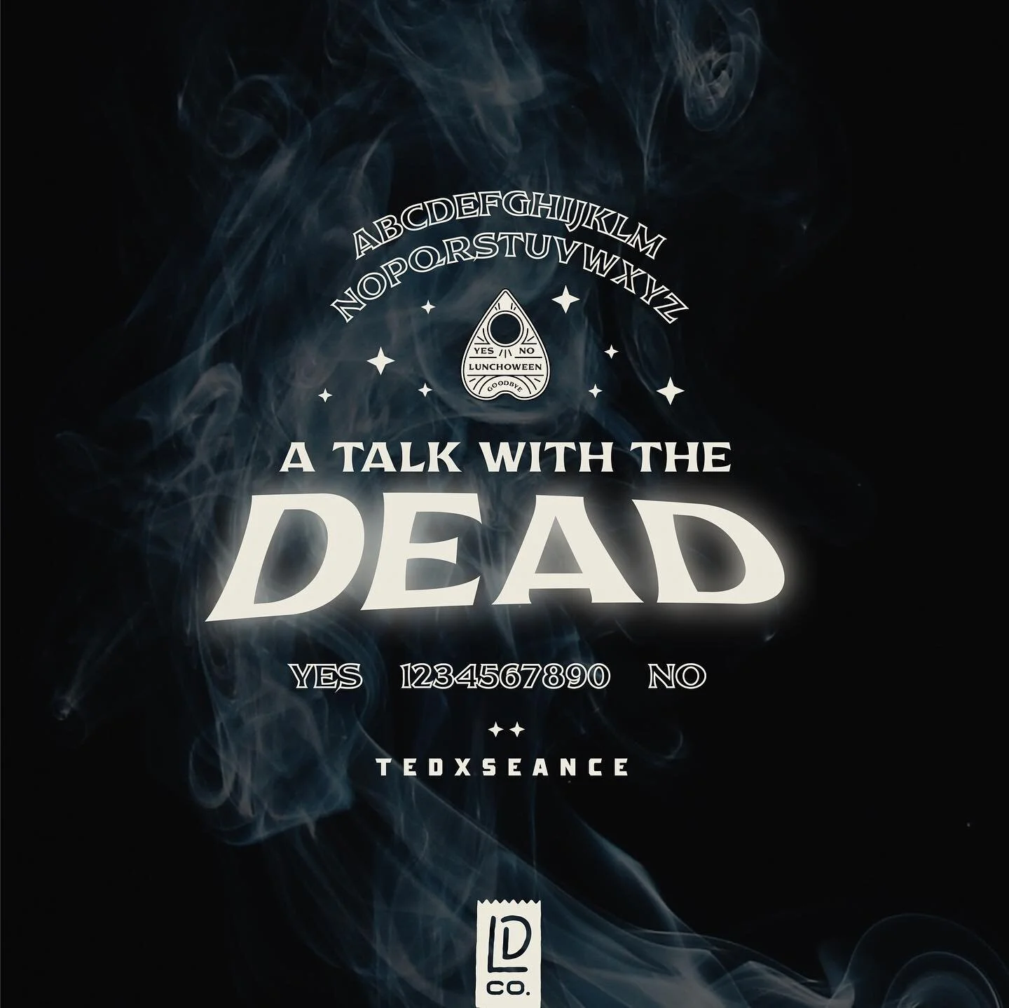 09 // What if TedxTalk did seances? 
.
#lunchdesignco #lunchoween #typelockup #typography #graphicdesign #halloween #ncdesigners