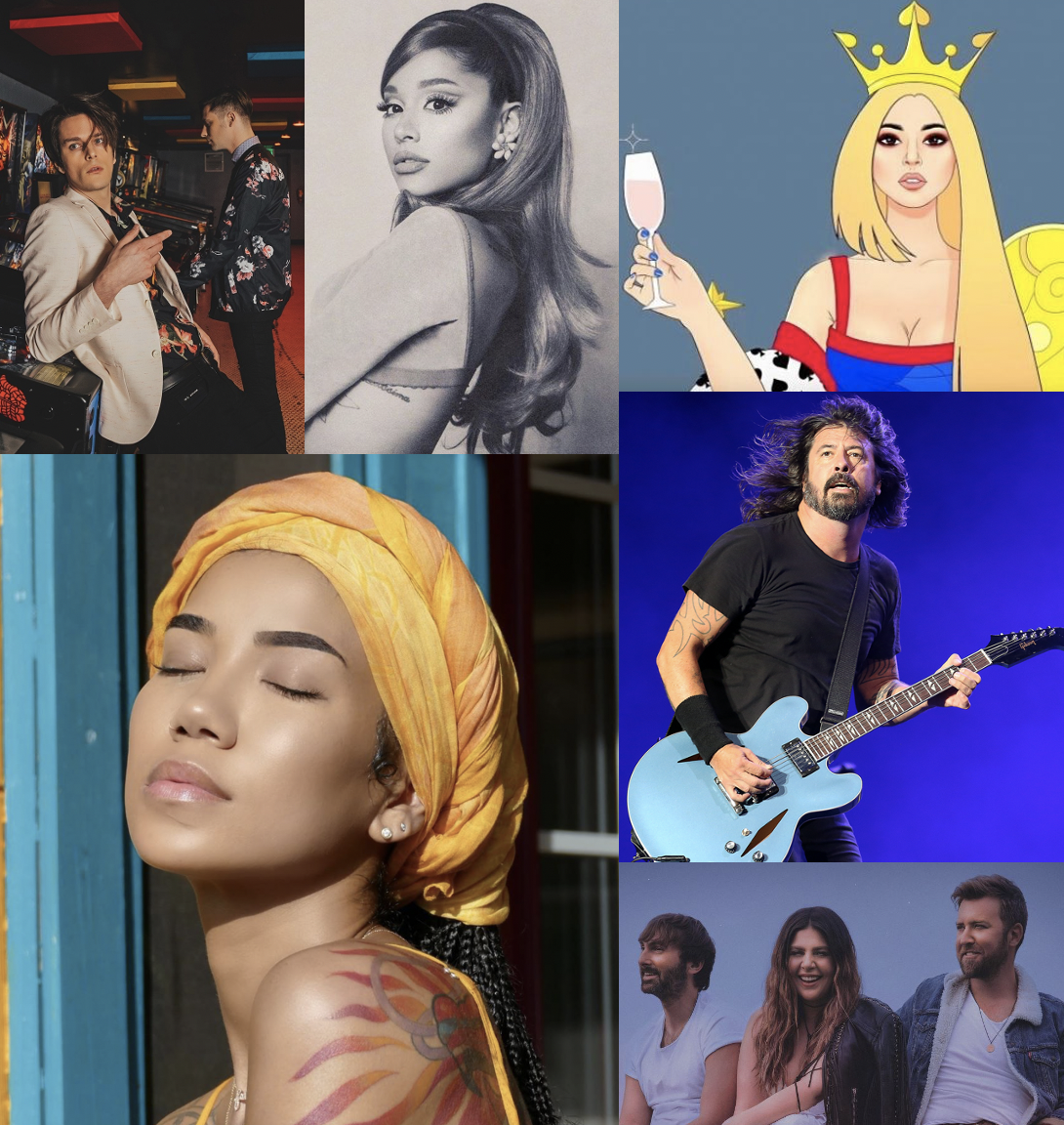 Number 1's Across Various Genres - January 8, 2021