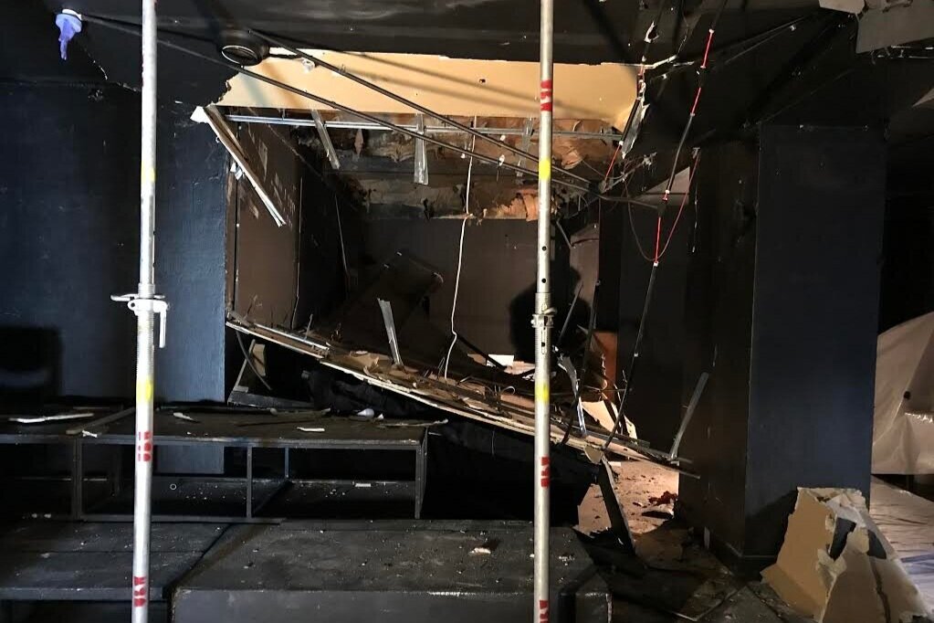 "Cellar Theatre closed, SUDS production cancelled following ceiling collapse"