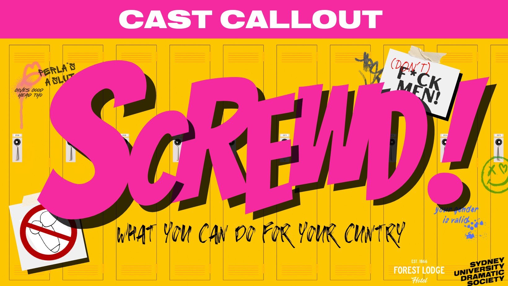 Cast Callout: Slot 1 – Screwd!