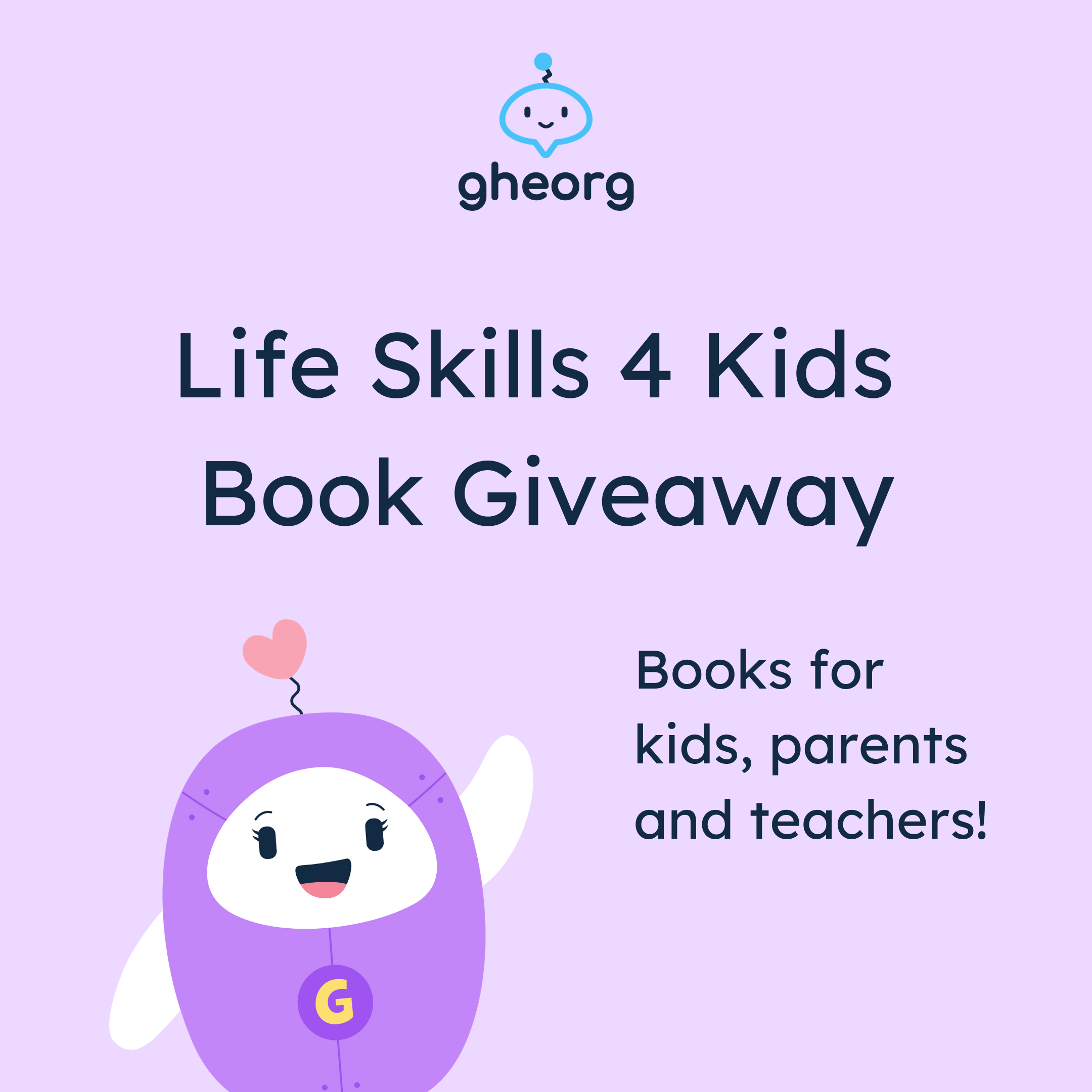 Life Skills 4 Kids Book Giveaway - Completed 