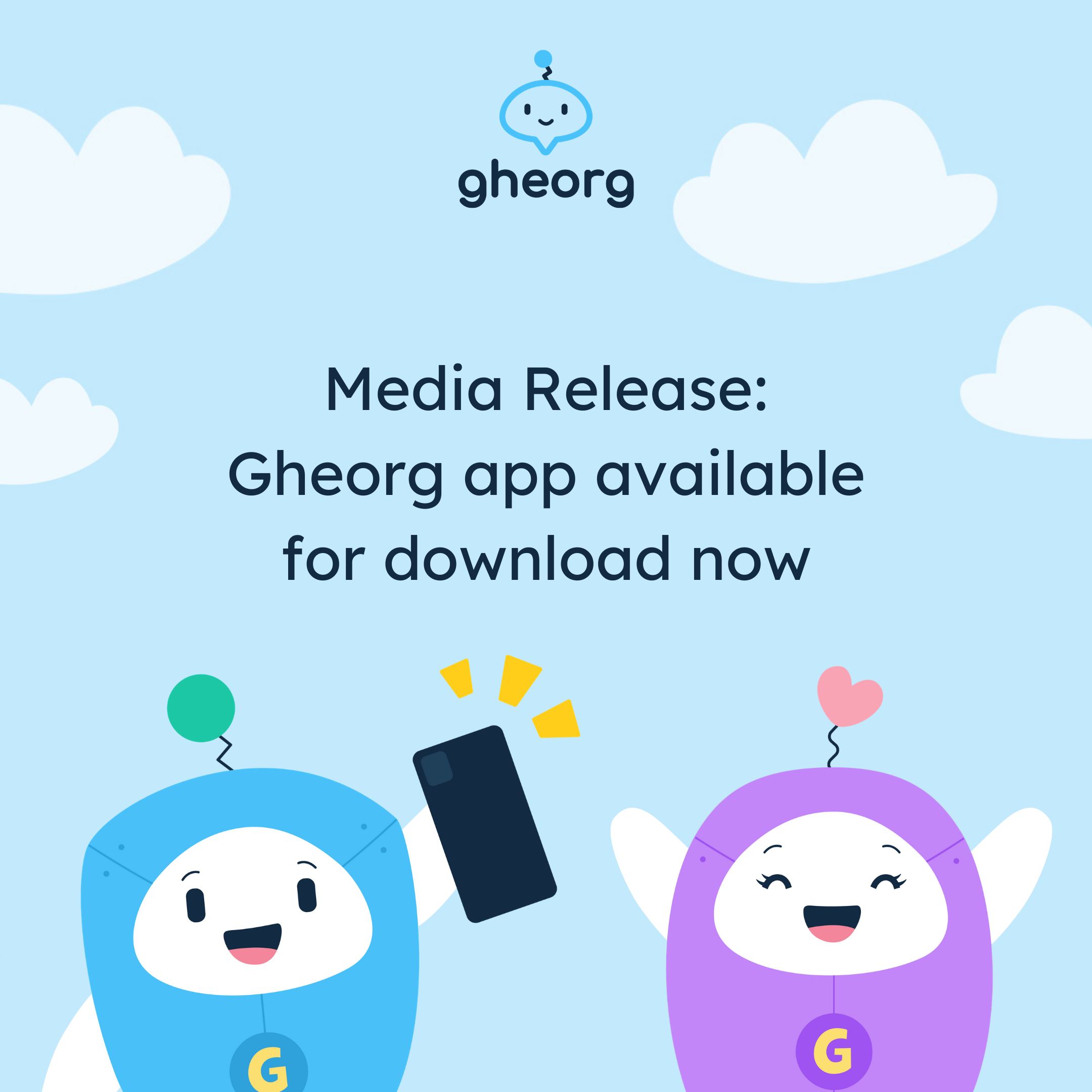 Media release: Gheorg app launches to deliver therapy to rising number of kids with anxiety