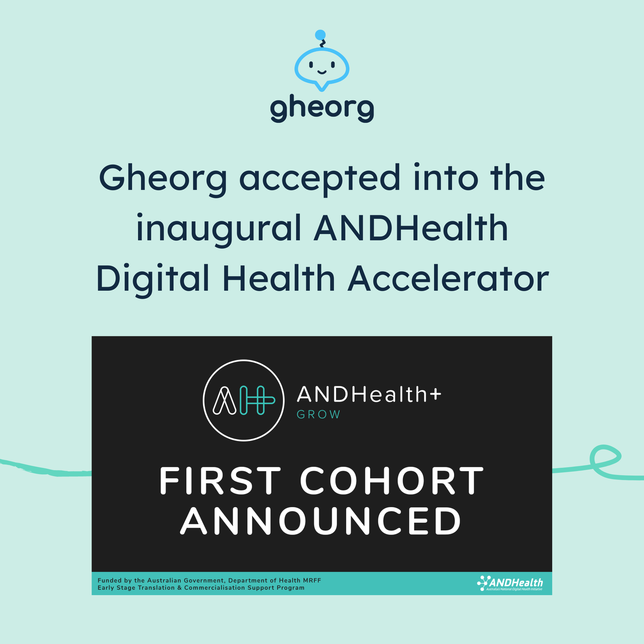 Gheorg accepted into the inaugural ANDHealth Digital Health Accelerator