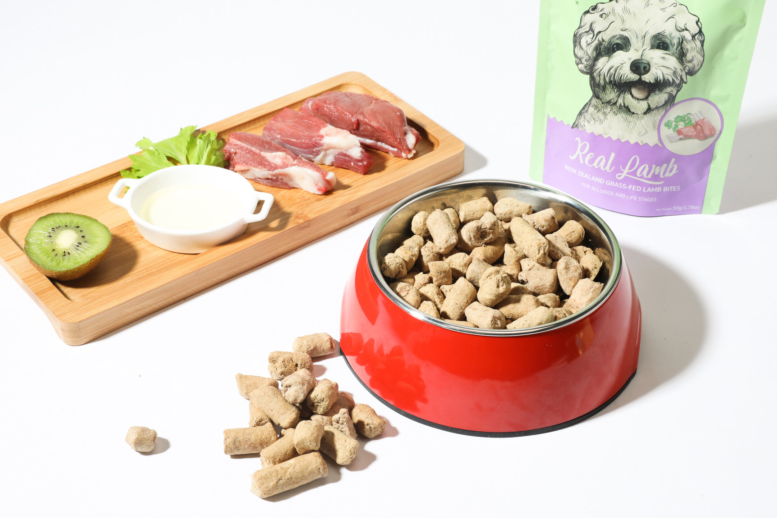 Bowl and Bowls Real Lamb Dog Treats 50g