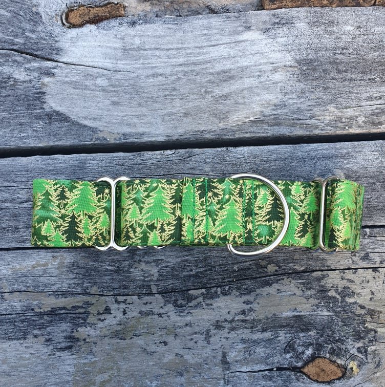 1.5 inch Pine Trees Christmas Collar