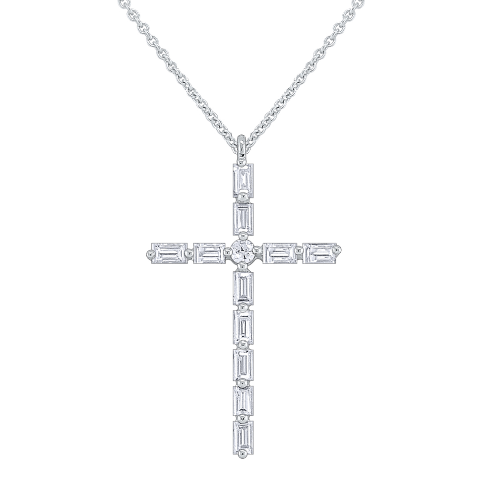 Kat & Chlo Diamond Cross 0.18 Ct Pendant Necklace – Gem Hooray 珠宝汇