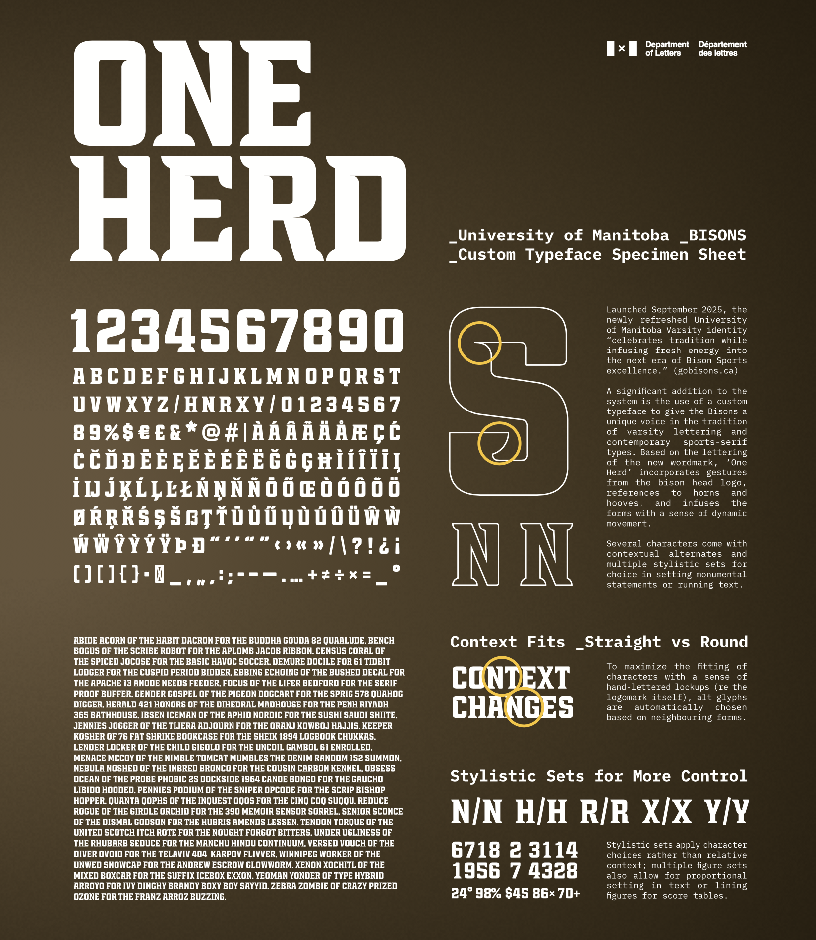 ‘One Herd” Custom Font