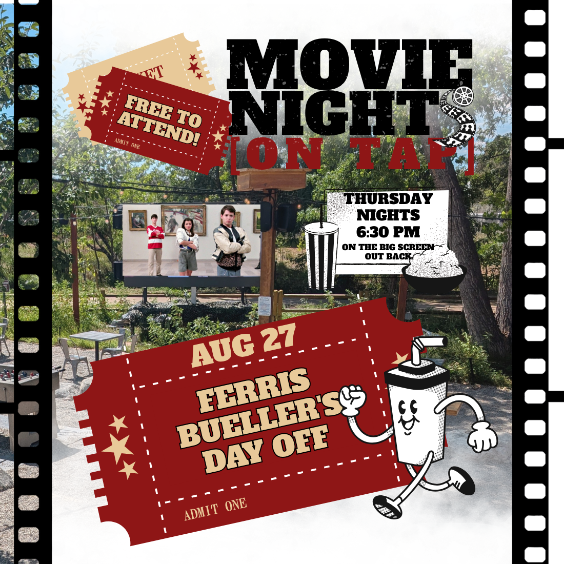 Movie Nights On Tap - Ferris Bueller's Day Off!