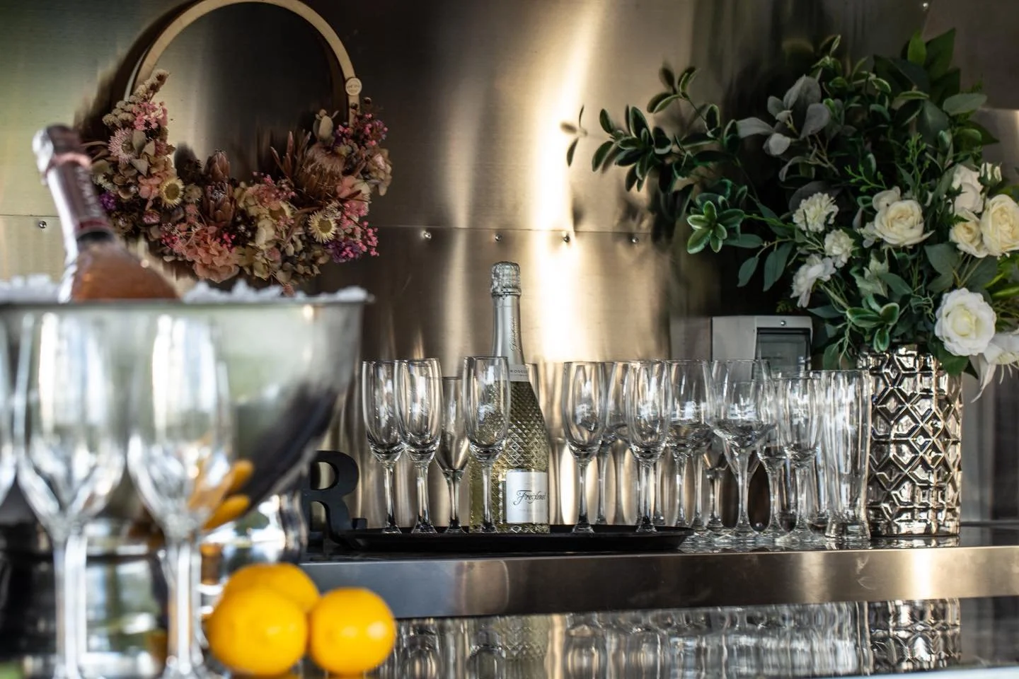 ✨ It’s All in the Detail. From polished glassware to the glow inside the Charlie Grace bar, we believe every moment should feel beautifully considered. Champagne poured, glasses lined, and the aesthetic set, it’s these little touches that