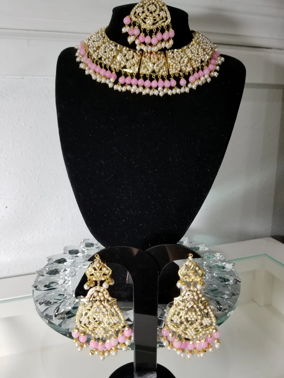 Traditional Punjabi Choker Maang Tikka Set 