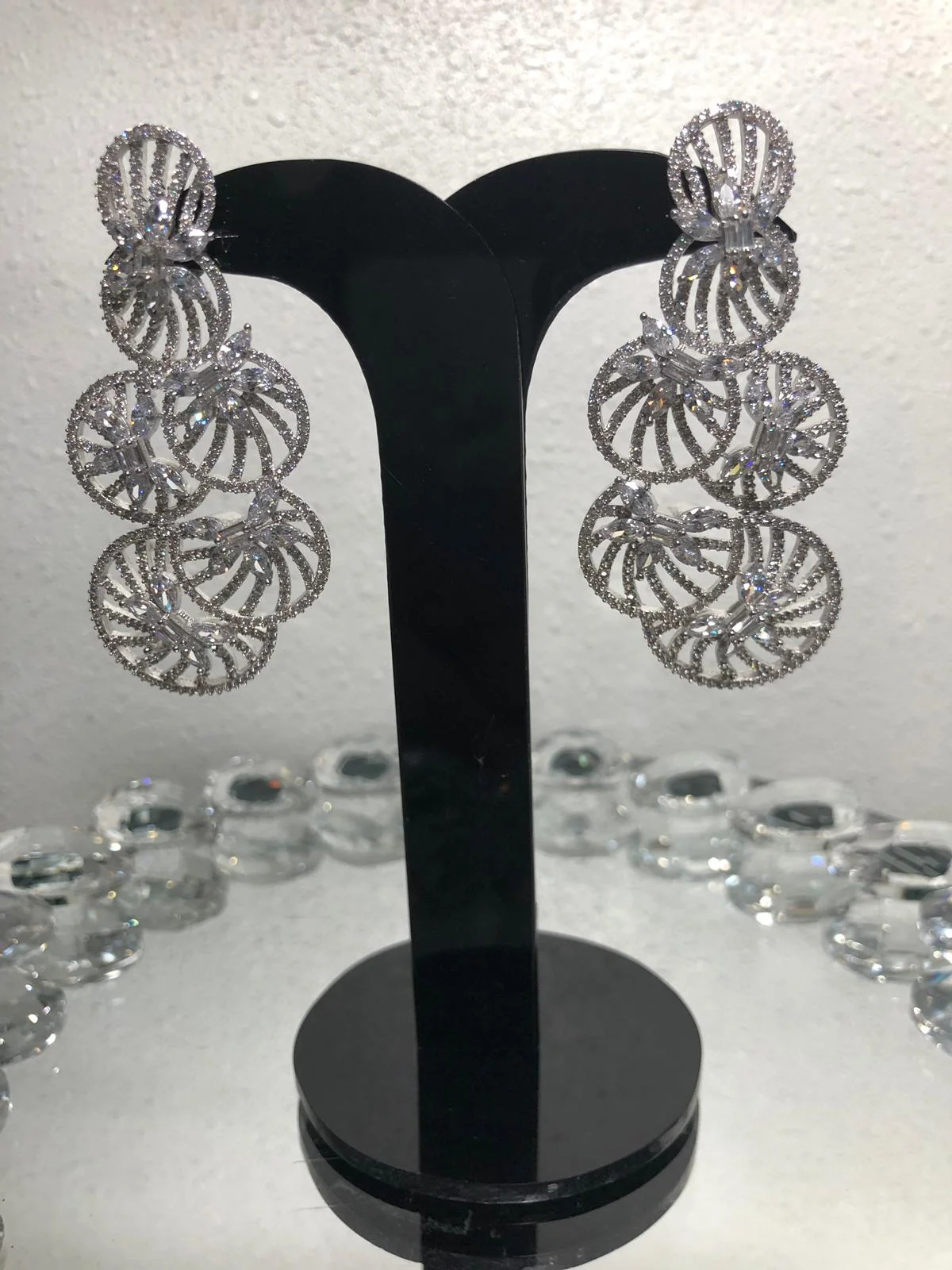 Crystal Studded Earrings 