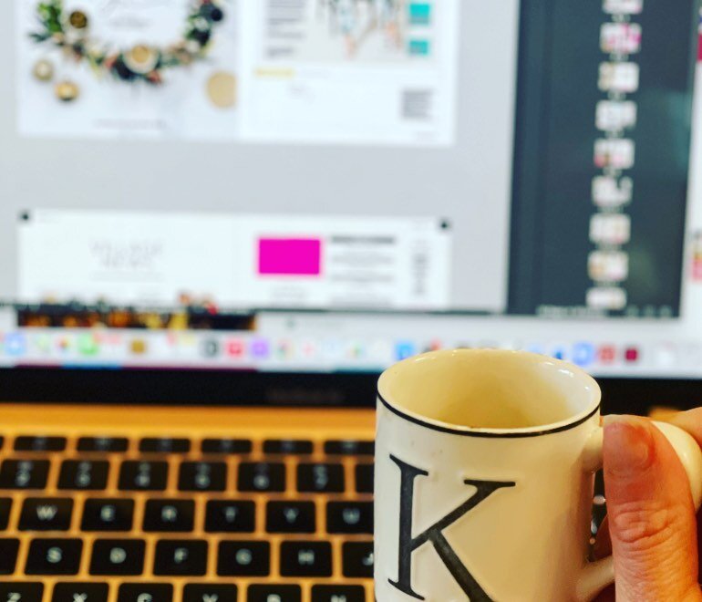 🤓 Editing hat on today! Working through a custom magazine creating  headlines, sells and all things copy to capture this readership and compel them to pick up the magazine when it hits stores.

☕️ along with my most loyal working companion, Coffee, 