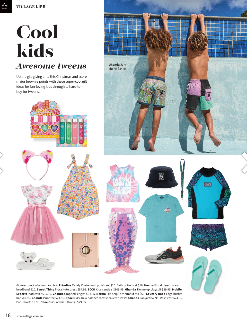 Fashion editorial St Ives Village Life magazine