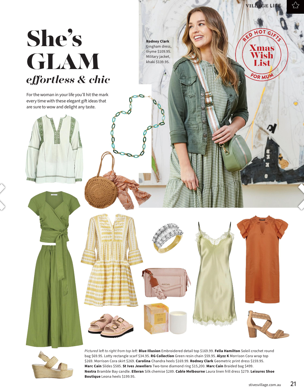 Fashion editorial St Ives Village Life magazine