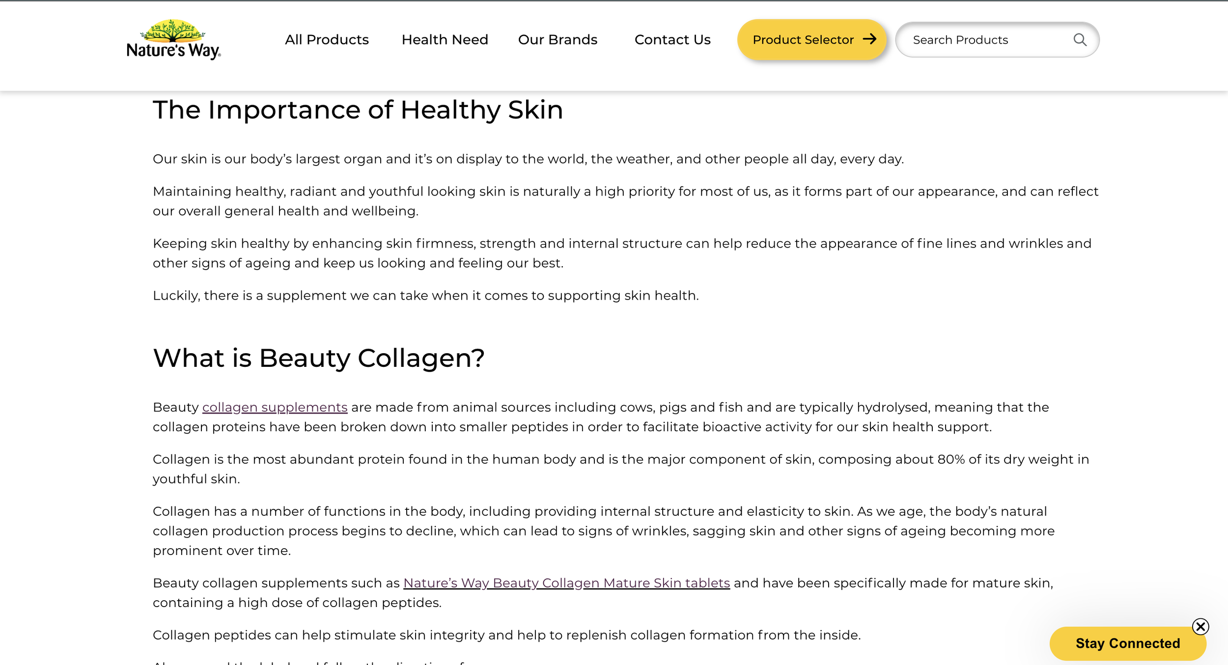 SEO Blogs, FAQ's and Branded copy to briefs for Nature's Way