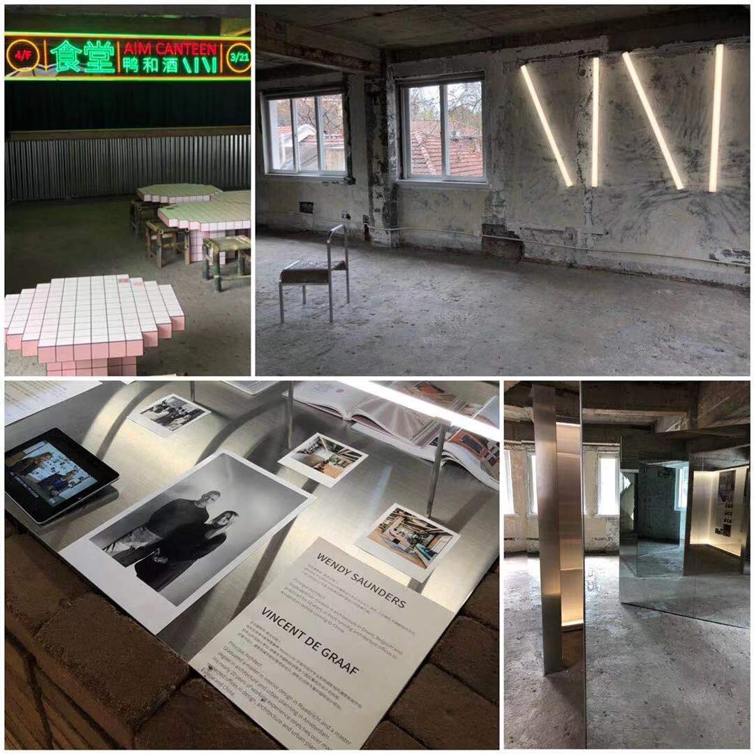 Wendy Saunders: You can visit the AIM Architecture pop-up exhibition in the space above Marienbad Cafe on the corner of 安福路 [Ānfú Lù] and 武康路 [Wǔkāng Lù] until March 28th.