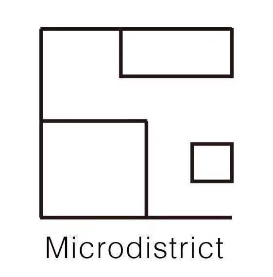 Douglon Tse: The logo for Microdistrict, designed to look like 區, the traditional character for 'district'.