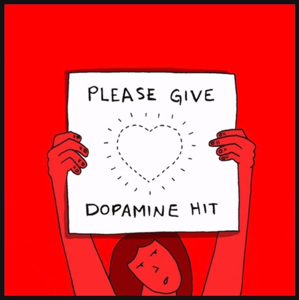 Michael Zee’s comment on helping friends on social media: dealing in the drug of dopamine.