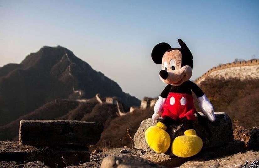 Philippe Gas’ object: A photo of Mickey Mouse on the Great Wall of China.