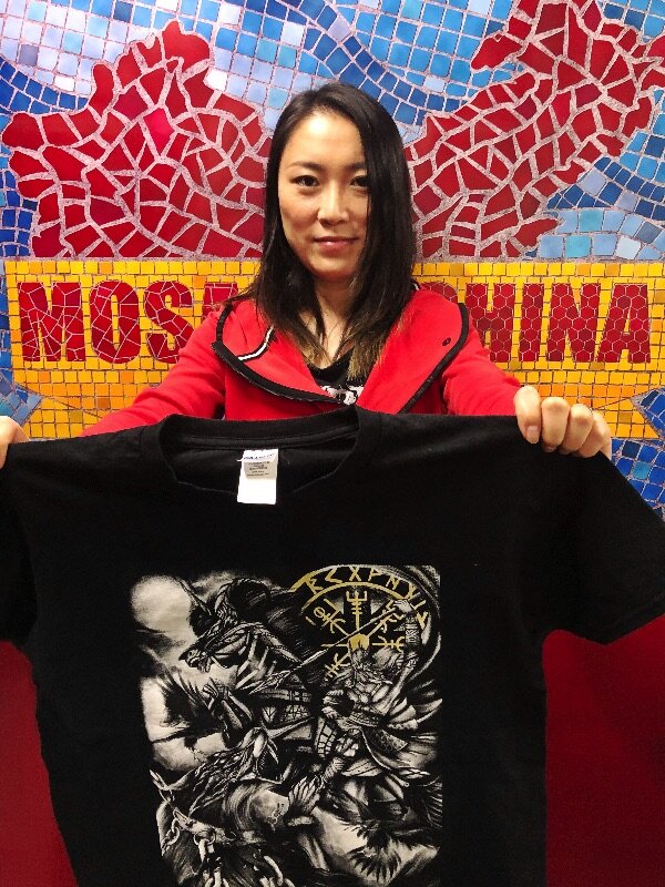 Cassandra Chen's object: A T-shirt made for one of Inferno's 'Viking Night' parties.