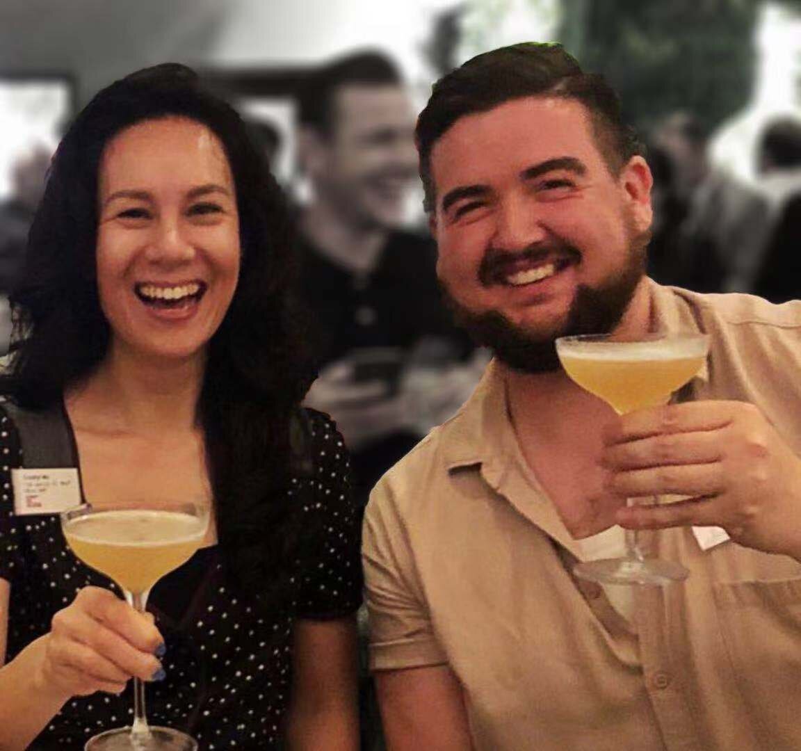 Crystyl Mo: She was referred to the podcast by Instagram influencer Michael Zee from Season 01, seen here judging a gin cocktail competition alongside Crystyl in Shanghai.