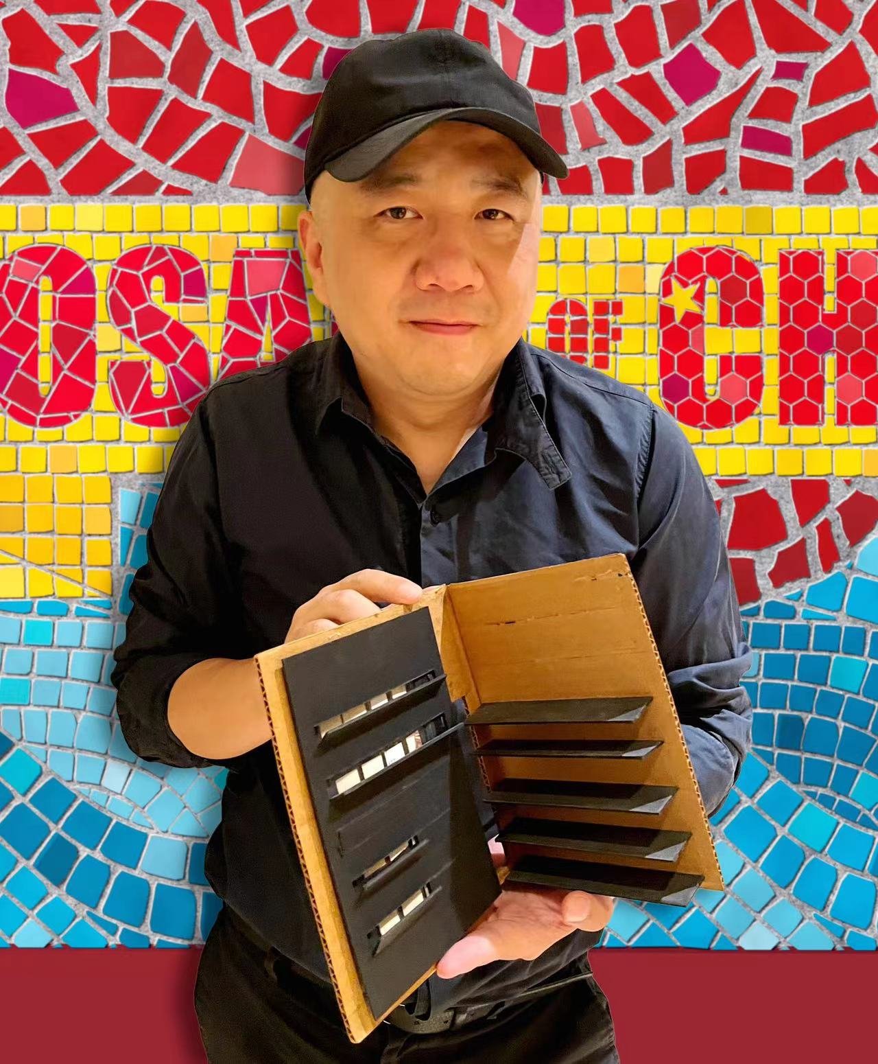 Chen Haoru's object: A model of a book kiosk that he designed back in college.