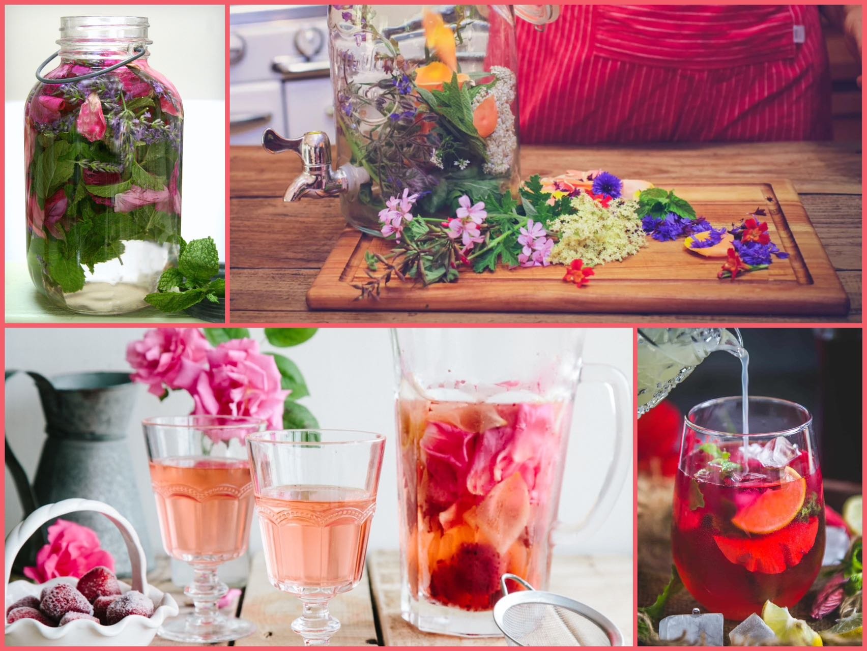 Alizée Buysschaert: She recommends that we drink water infused with seasonal flowers.