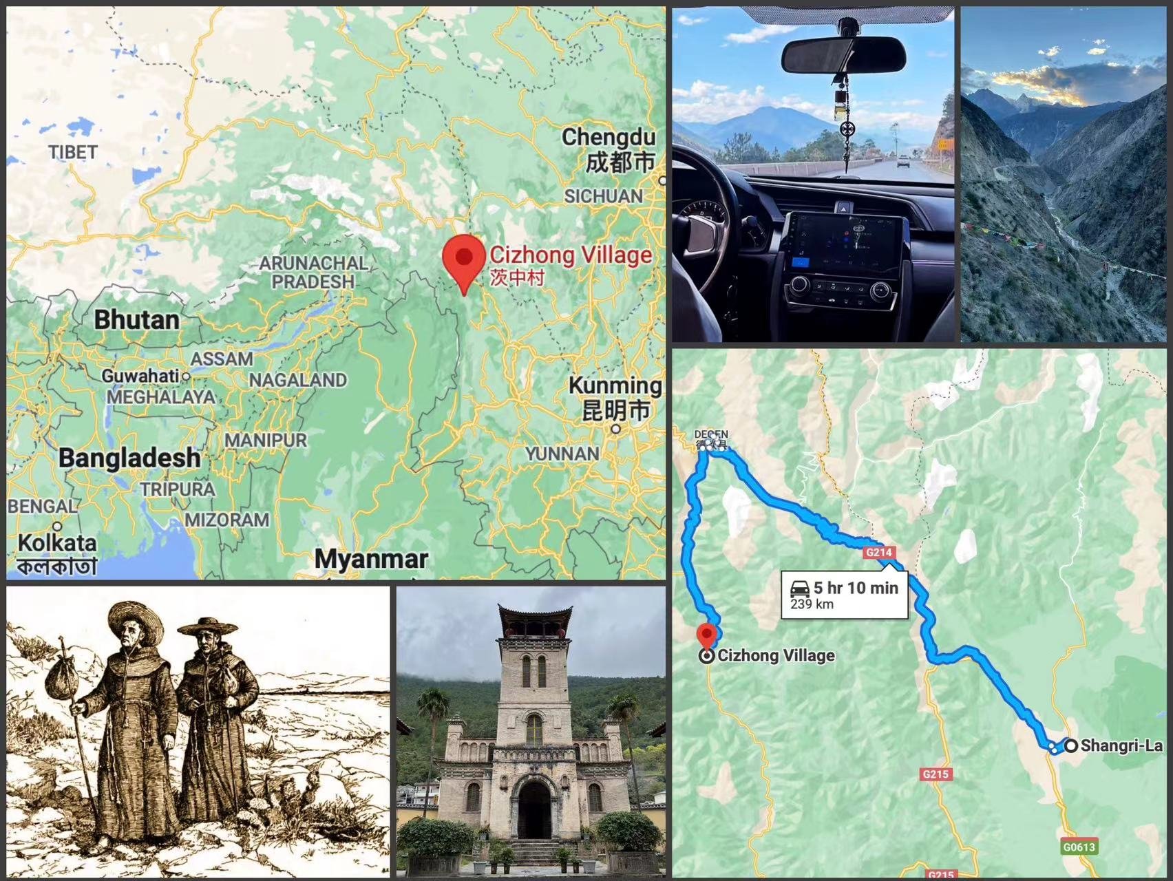 Bertrand Cristau: The village of 茨中 [Cízhōng] is near Central Tibet and Myanmar, and is famous for a church that was first built there by French missionaries.