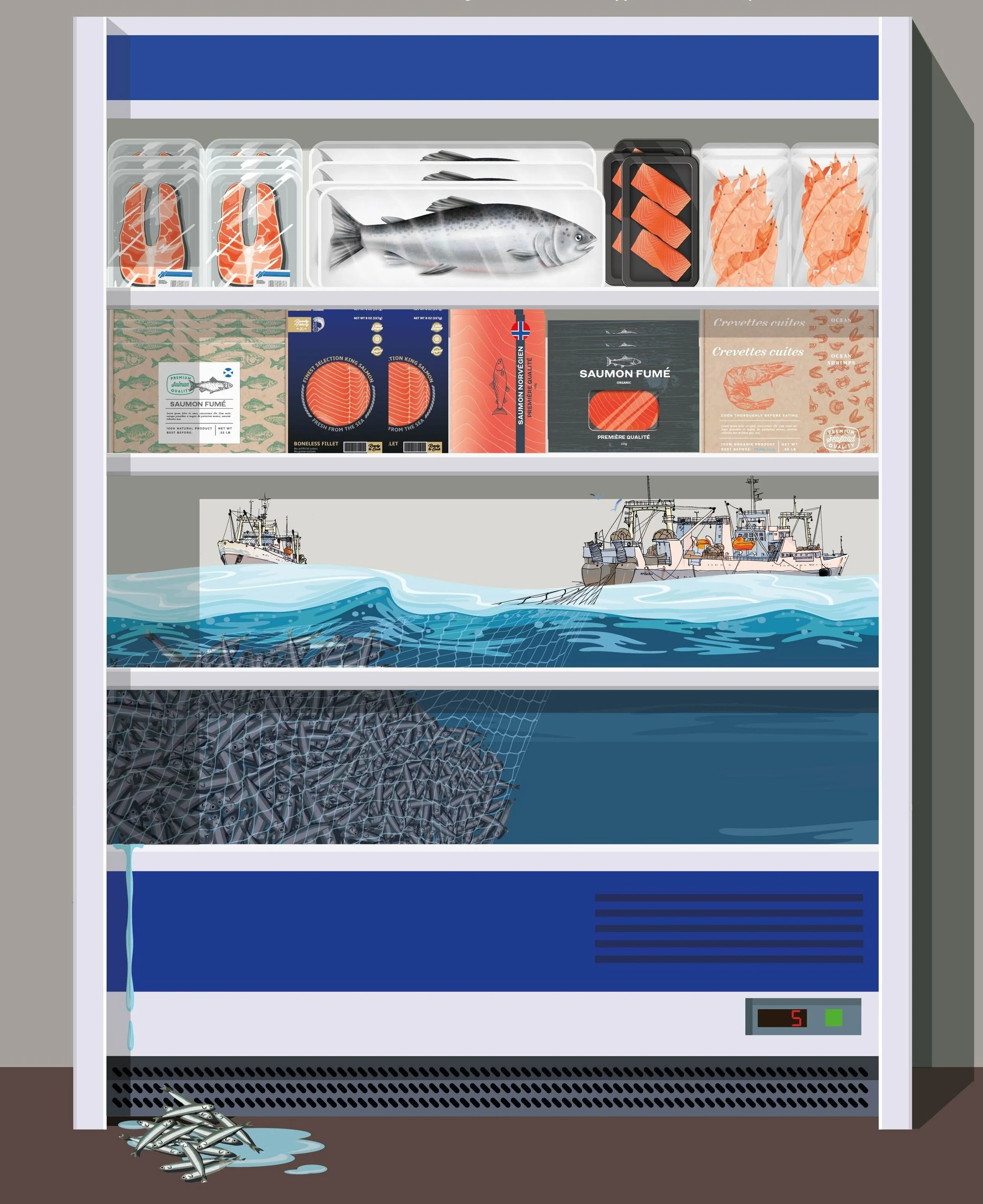 The French, the third largest consumers of seafood in Europe, are unaware of the harmful impacts of aquaculture