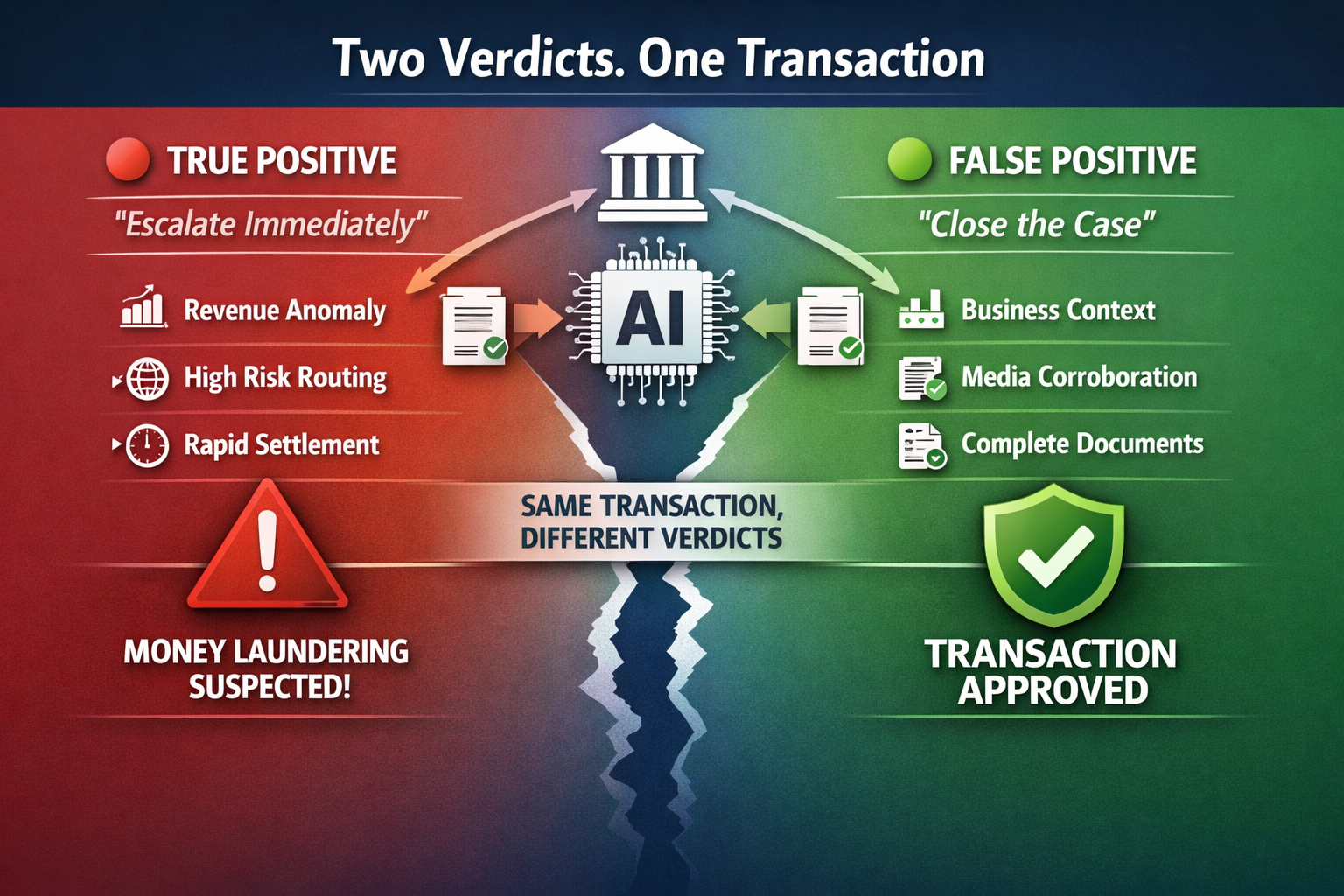 Same AI. Same Transaction. Two Opposite Verdicts.