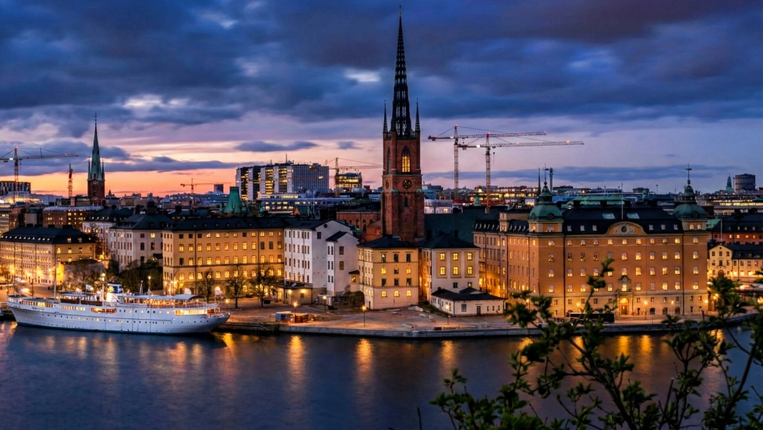 Stockholm at Sunset