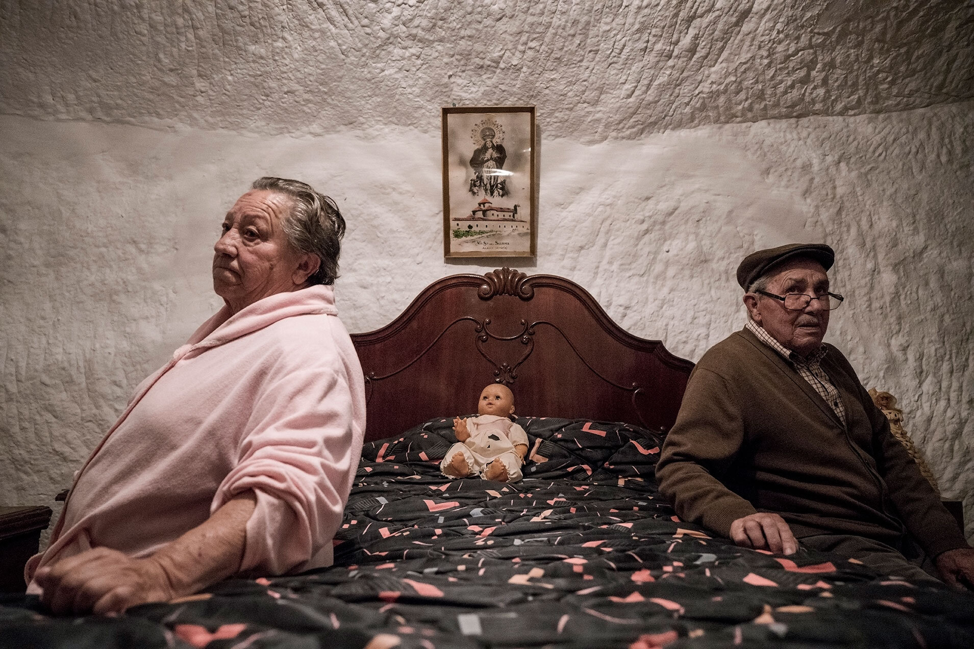  Piedad Mezco and Antonio Ortiz have lived all their lives in the caves of Guadix in Granada, Spain. They were both born inside a cave and raised in the hills. In the past, Antonio worked on a farm and Piedad made wood chairs.  © Tamara Merino  